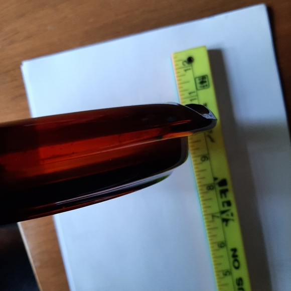 Vintage amber glass ashtray - Picture 5 of 6